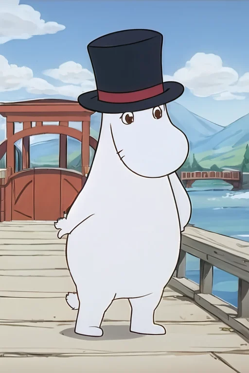 Moopappa, Tophat, Outside, Bridge, Sunny Loramoominloramoomi...