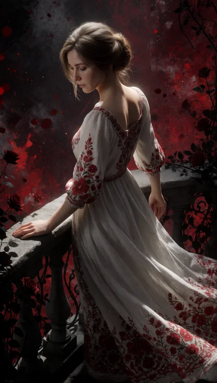 A Photorealistic Image Of A Single Woman, Approximately Midd...