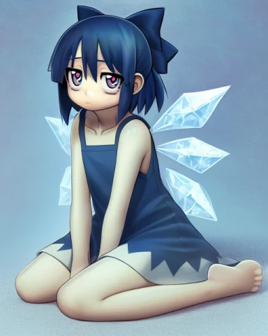 V1v404, 1girl, Cirno, Eyebags, Tired, Shaded Face, Smooth Sh... — Stable Diffusion AI Prompt: v1v404, 1girl, cirno, eyebags, tired, shaded face, smooth shading, realistic, ,...