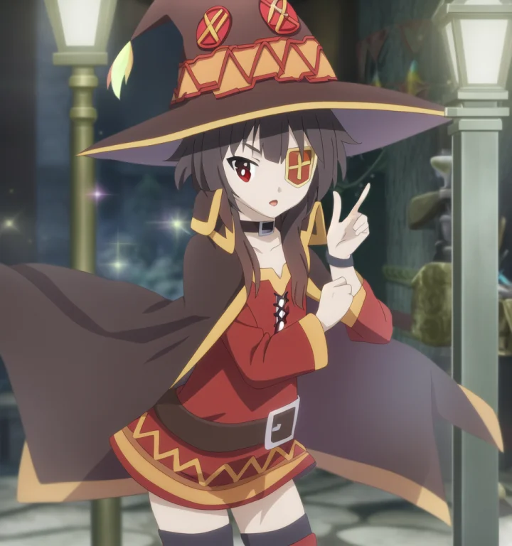 Adventurers Guild Sparkle Megumin, Eyepatch, Posing