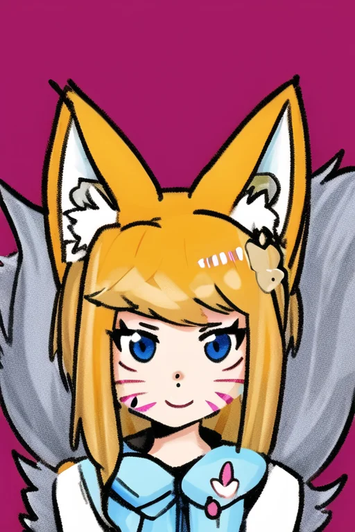 Ahri, Face Marks, Fluffy Tails, Animal Ears, Ahri League Of...
