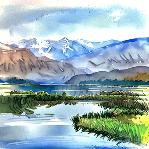 Loracolorwaterv2 A Lake Between Mountains
