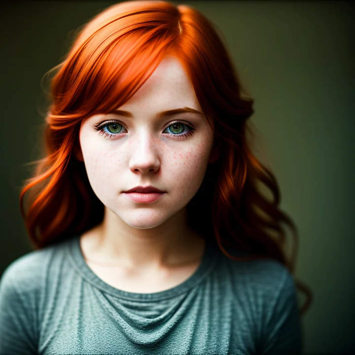 Redhead Girl,, Cinematic Look, Soothing Tones, Insane Detail...