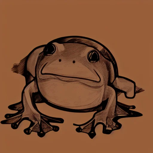 Sd15journalsketch, Detailed Illustration Of A Frog Catching...