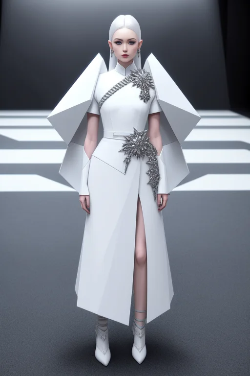 High Detail Raw Color Full Body Photo Of Pale Beautiful 30yo...