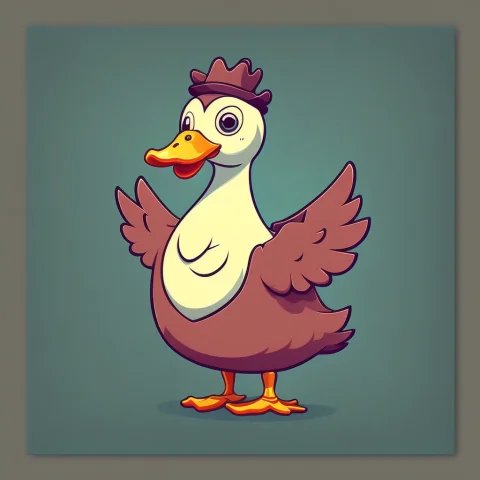 Cute Duck In Printdesign Style — Stable Diffusion AI Prompt: cute duck in PrintDesign Style