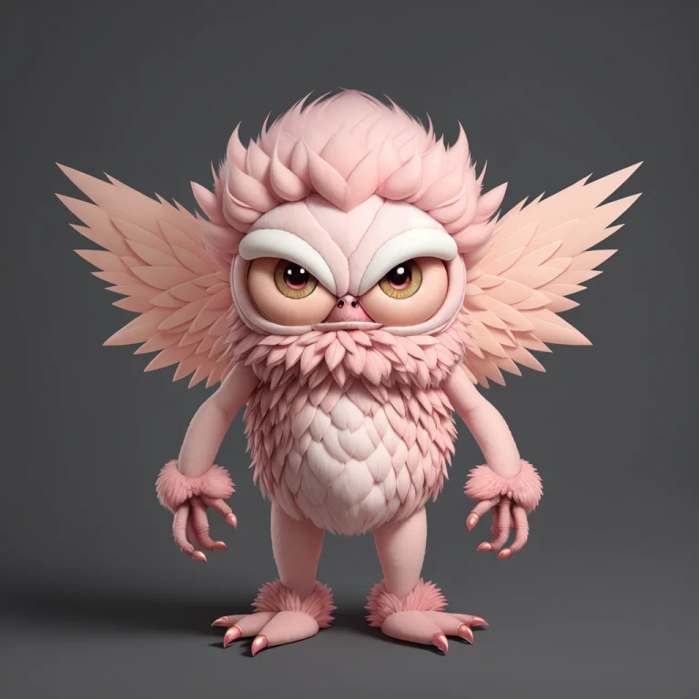 A Fantz Monster Design, Funny, Ultra Detailed, Detailed Fur,...