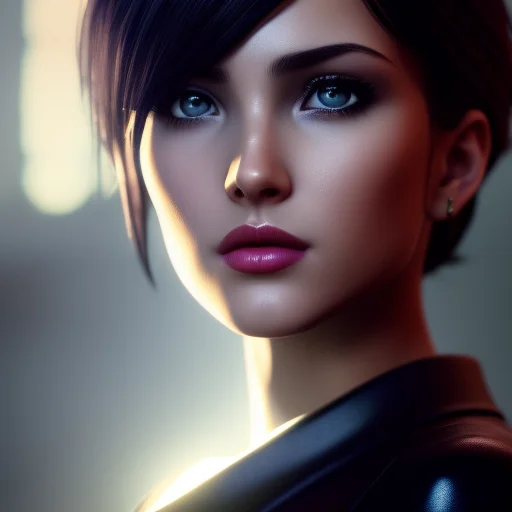 Sexy Cute Brunette, Style Darkestdungeon, 3d, 3d Art, 4k, 8...