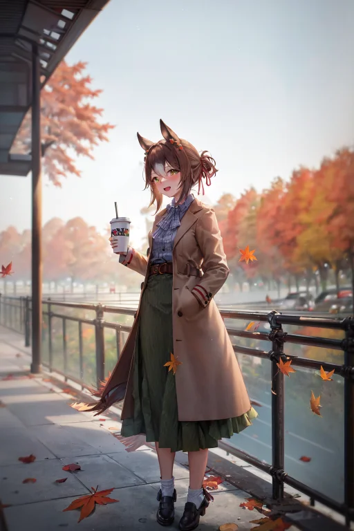 Masterpiece, Best Quality, Fine Motion Umamusume, Holding Cu...