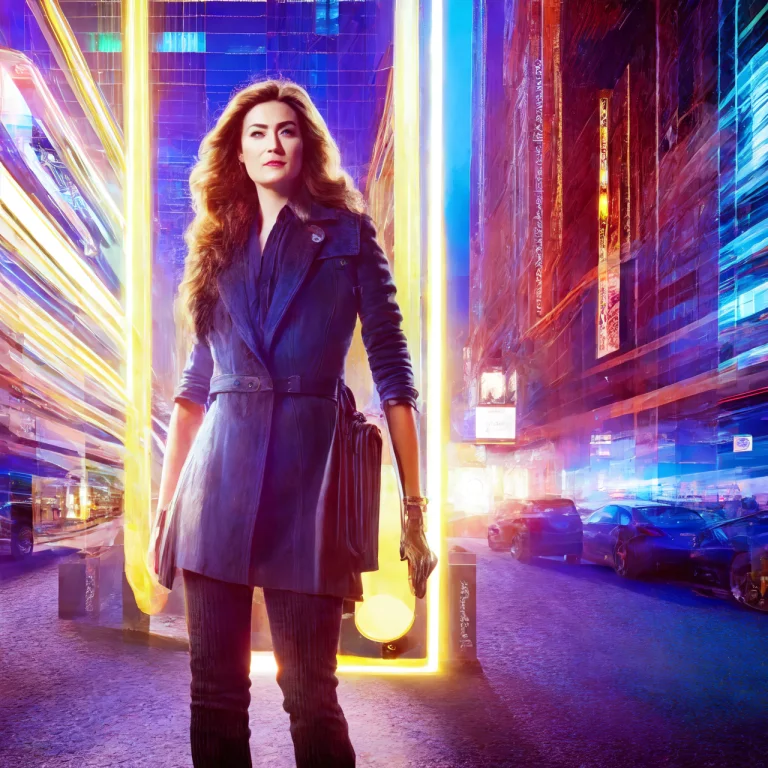 Photo, Pretty Woman Standing A Post-apocalyptic World Where...