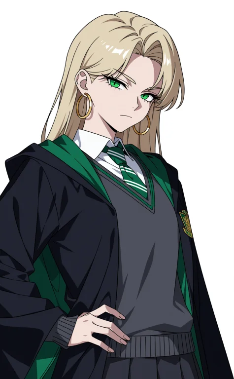 M4lfoid, Textless, No Text, Black Cloak, Black Skirt, Blazer...