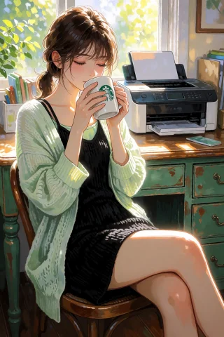 Masterpiece, Very Aesthetic, An Emotional Digital Illustrati... — Stable Diffusion AI Prompt: masterpiece, very aesthetic, An emotional digital illustration of a woman holdin...
