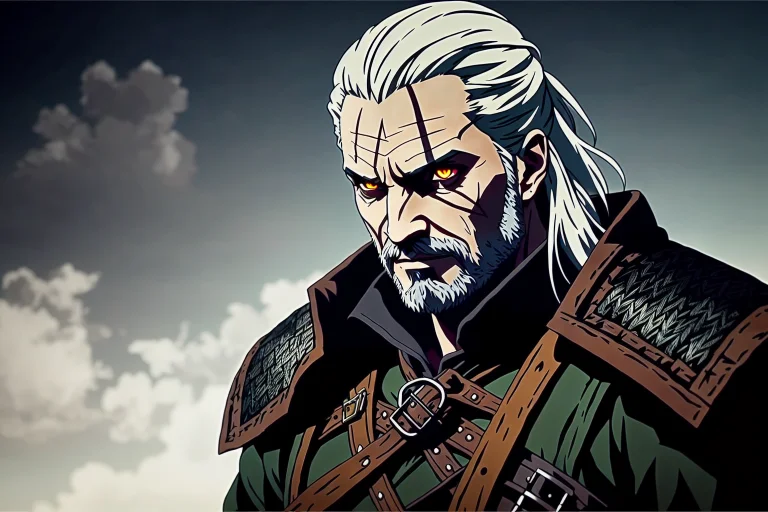 Witcher, Style Of Darkest Dungeon1.1, Hyperrealism, Ethereal...