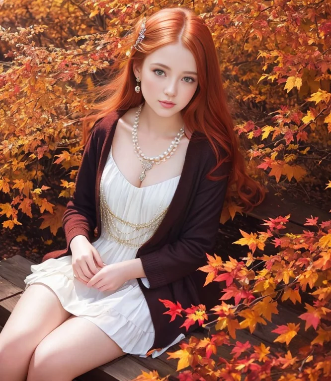 8k, Detailed Autumn Background, Incredible Quality, Focal Le...