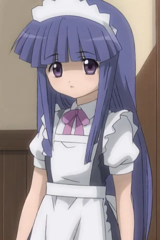 Maid,maidheadress, Skirt,1girl, Solo, Longhair, Bluehair, Pu... — Stable Diffusion AI Prompt: ((maid,maid_headress)), skirt,1girl, solo, long_hair, blue_hair, purple_eyes, bl...