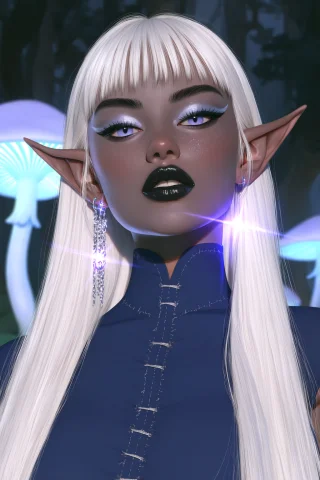 Highres, Absurdres,pur50nex, Newest A Young Dark Elf Woman W... — Stable Diffusion AI Prompt: highres, absurdres,PUR50NEX, newest A young dark elf woman with long, straight s...