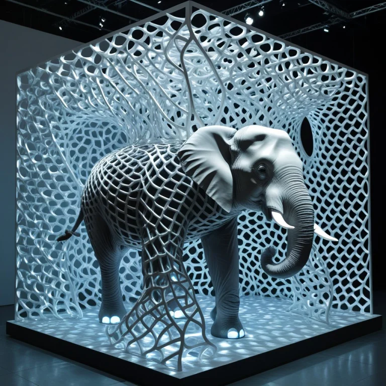 Dynamic Lighting, An Animal, Elephant, Elephant Shaped1.5, G...