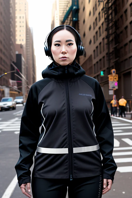 Model Shoot, A Portrait Of A Woman, Techwear Costume, New Yo...