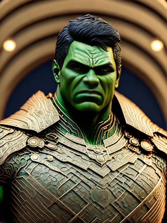 Jlryst Style Hulk, Realistic Face, Symmetrical Eyes, Symmetr...