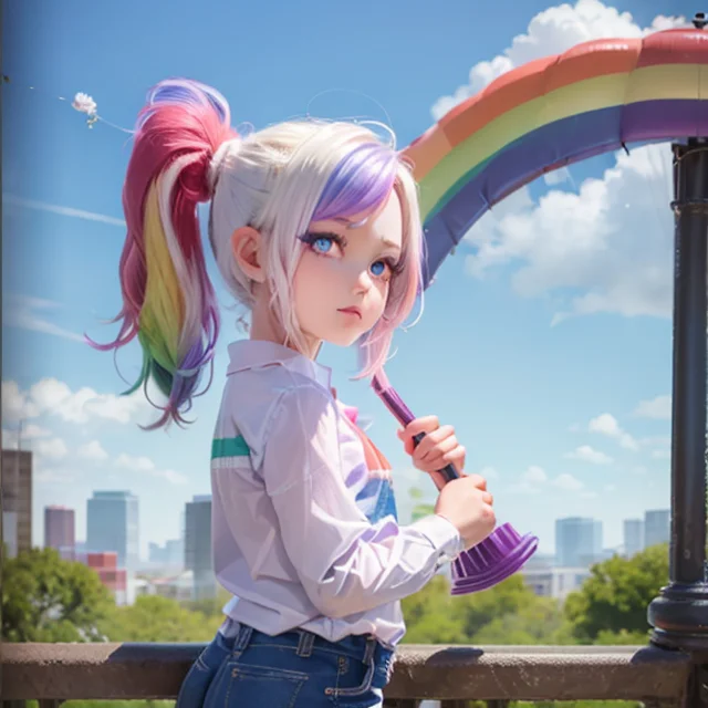 Masterpiece1.331, Best Quality, 1girl,solo, Deep Pink Hair1....