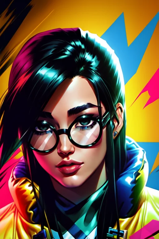 A Portrait Of Kljy In An Action Pose, Yellow Jacket, With Dy...