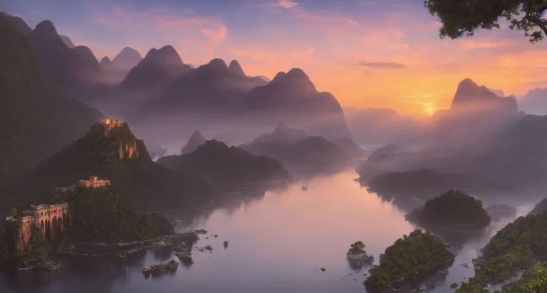 Cinematic Masterpiece, Epic Landscape, Low Level Shot, Dense...