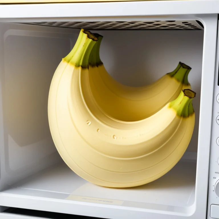All In The Microwave,banana,half Of The Banana Is Made Of Gy...