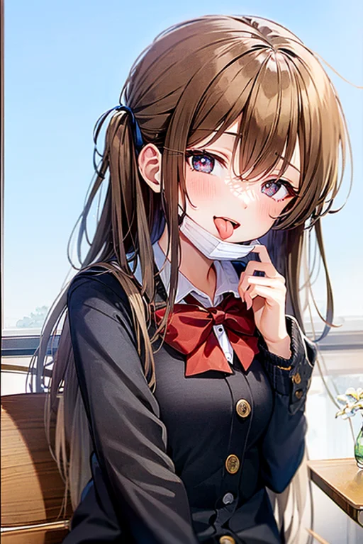 Masterpiece,1girl, Solo, Loramaskpullv11 ,long Hair,school U...