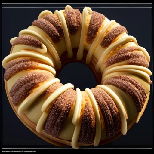 A Donut Structure, Cinematic Light, Photo Realistic Render