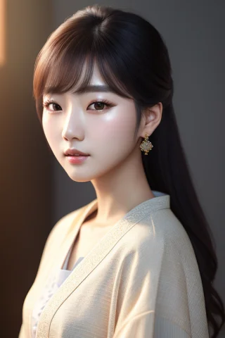 A Beautiful Korean Woman , Masterpiece, Portrait, Raw Photo,... — Stable Diffusion AI Prompt: a beautiful korean woman , (masterpiece), (portrait), (raw photo), (extremely de...