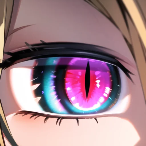 1 Girl,absurdres,detailed Eyes, Glowing Eyes, Rainbow Eyes,s...