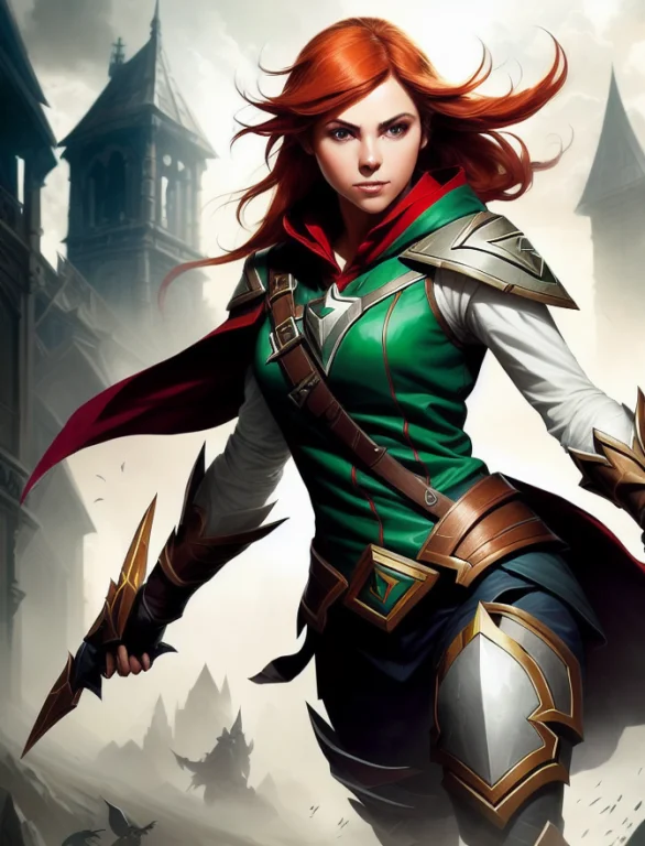 Photorealistic, Windrunner From Dota 2, Elegant And Beautifu...