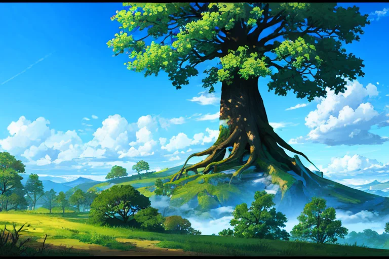 Conceptart, No Humans, Scenery, Day, Tree, Cloud, Outdoors,...