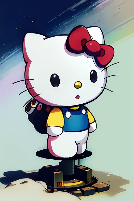 A Plush Toy Of Hello Kitty, Illustration By Greg Rutkowski,...
