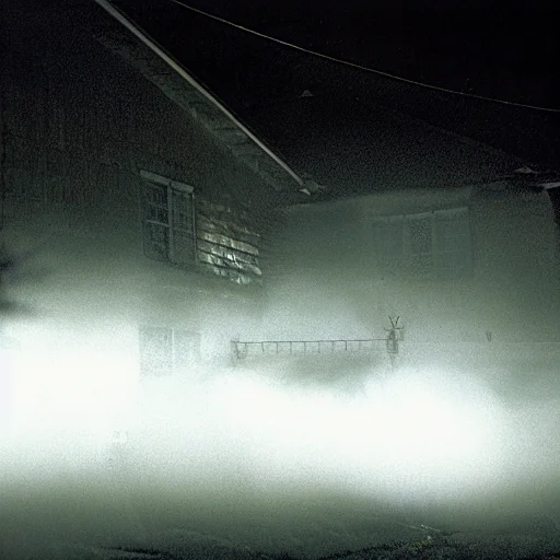 35mmneon, Photo Of Black Fog At A House 1980 50mm 1.4f Soft...
