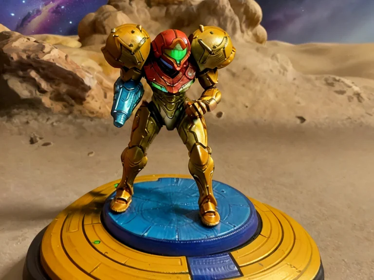1girl,solo,pmini Style, A Painted Miniature Of Samusaran, Fr...
