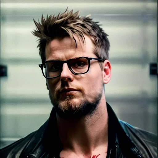 Hunk Man As Delirium From Flosch62 With Glasses, Wet Body, B...