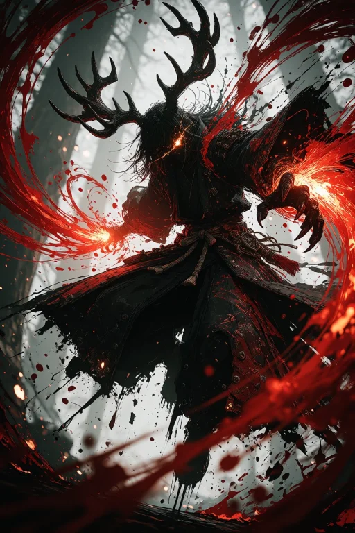 Ta86inkriot, Thin Black Outlines, A Painterly Action Fantasy...