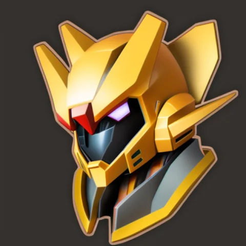 Masterpiece, Gundam Face, Darkbackground, Flat Illustration,... — Stable Diffusion AI Prompt: masterpiece, gundam face, dark_background, flat illustration, vector, very detai...