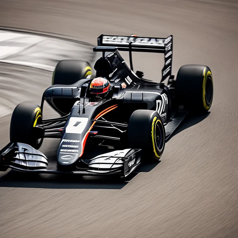 Dramatic Image Of A F1 Car, During A Race, In Crpht-4300 Pho...