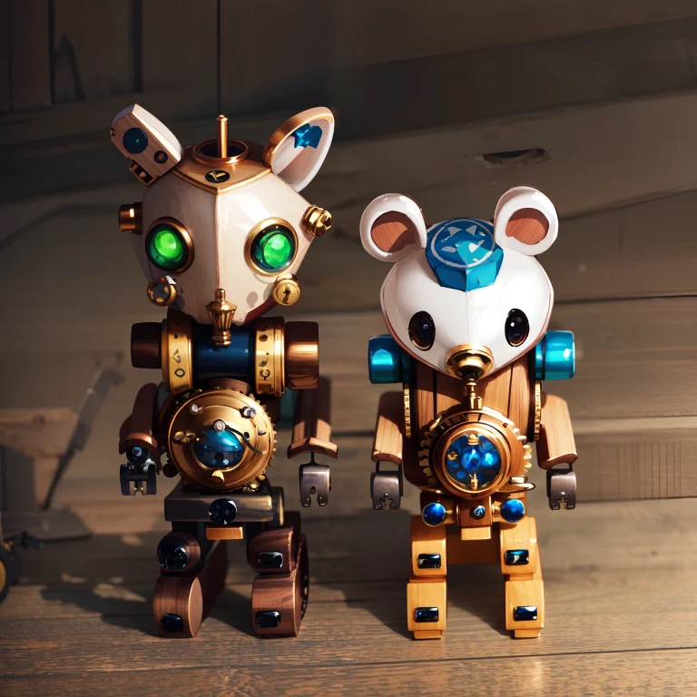 Highly Detailed, Masterpiece, Steampunk Style, Cute Style, M...