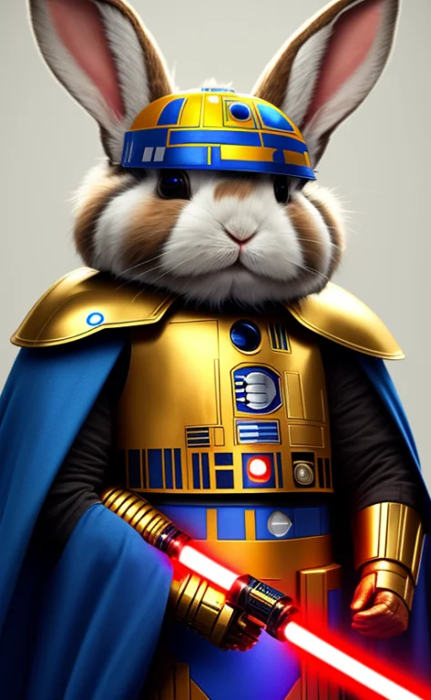 Star Wars Scene Artificial Intelligence A Tricolor Rabbit We...