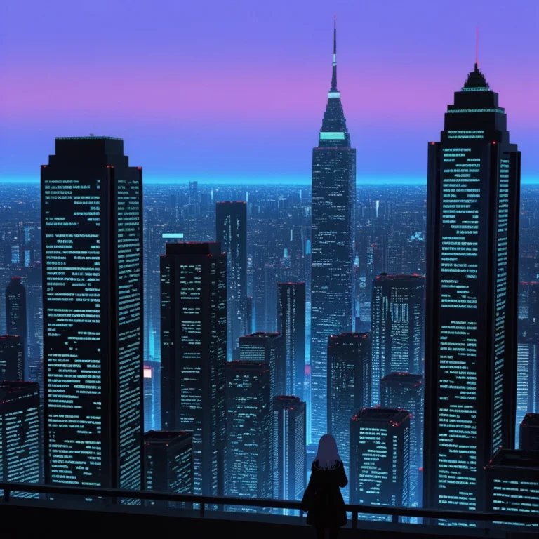 Landscape, Outdoor, , Light Purple Background, Futuristic Ci...