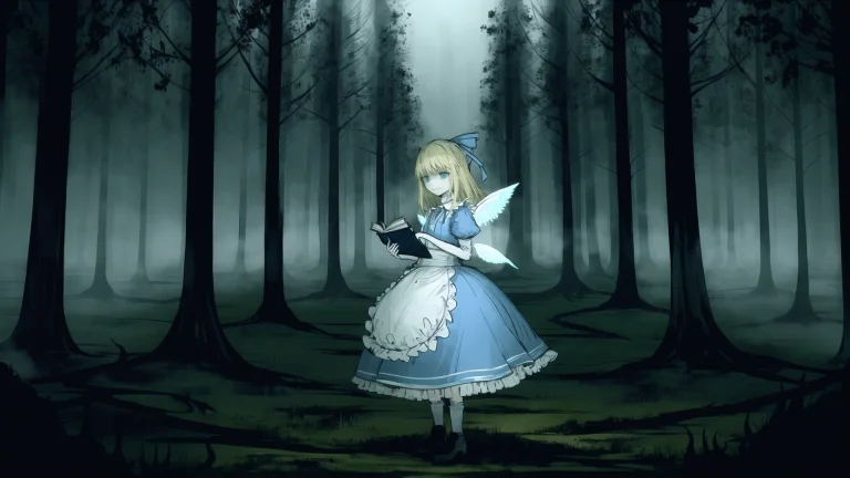Alice In Wonderland Series, Alice, Blonde Hair, White And Bl...