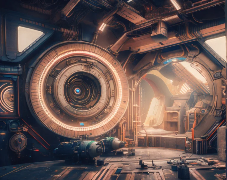 Photo Of Jovianskyship1 Airlock1 By Cyberangels, Raw, Analog...