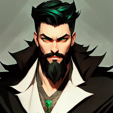 Waist Up Portrait Of Beautiful Plump Foolish Castlevania Vam... — Stable Diffusion AI Prompt: waist up portrait of beautiful Plump Foolish castlevania vampire man with Pine g...