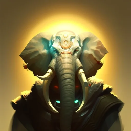 Portrait Of An Loxodonperson Artificer, Medieval, Volumetric...