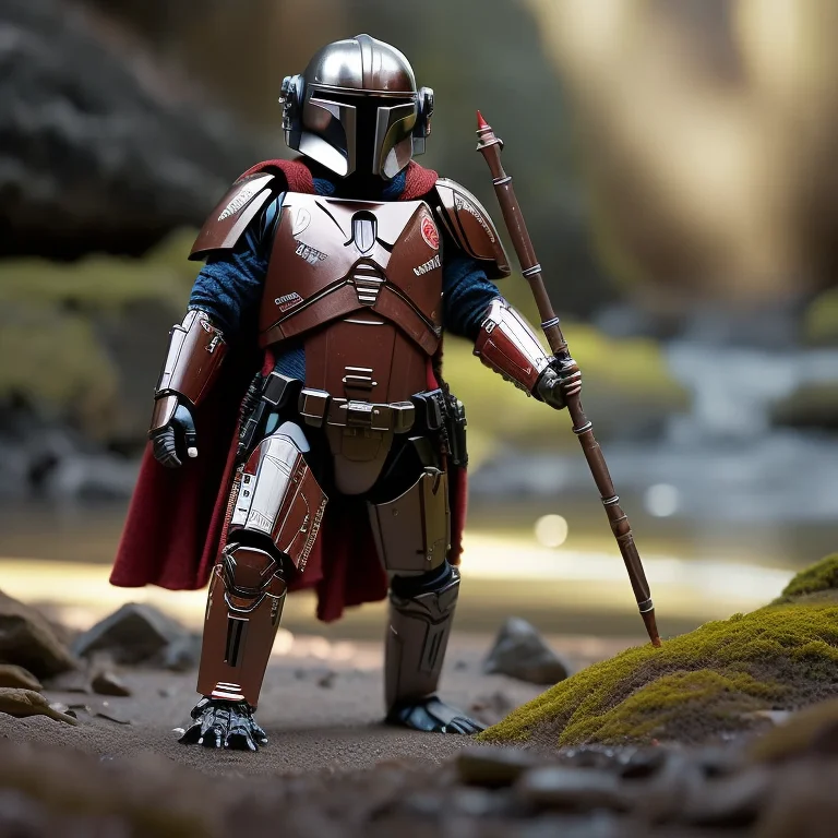 Ttdddd Mandalorian, Ultra High Quality Render, Highly Intric...