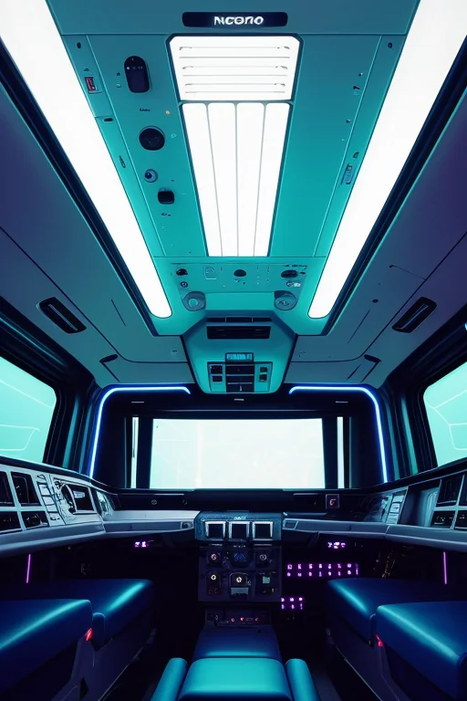 Photo Of Nostronomo Spaceship Interior, Control Boards, High...