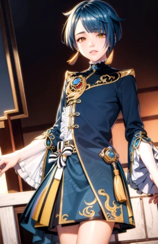 Masterpiece, Best Quality,xingqiu Genshin Impact, 1boy, Male... — Stable Diffusion AI Prompt: masterpiece, best quality,xingqiu (genshin impact), 1boy, male focus, solo, jewe...